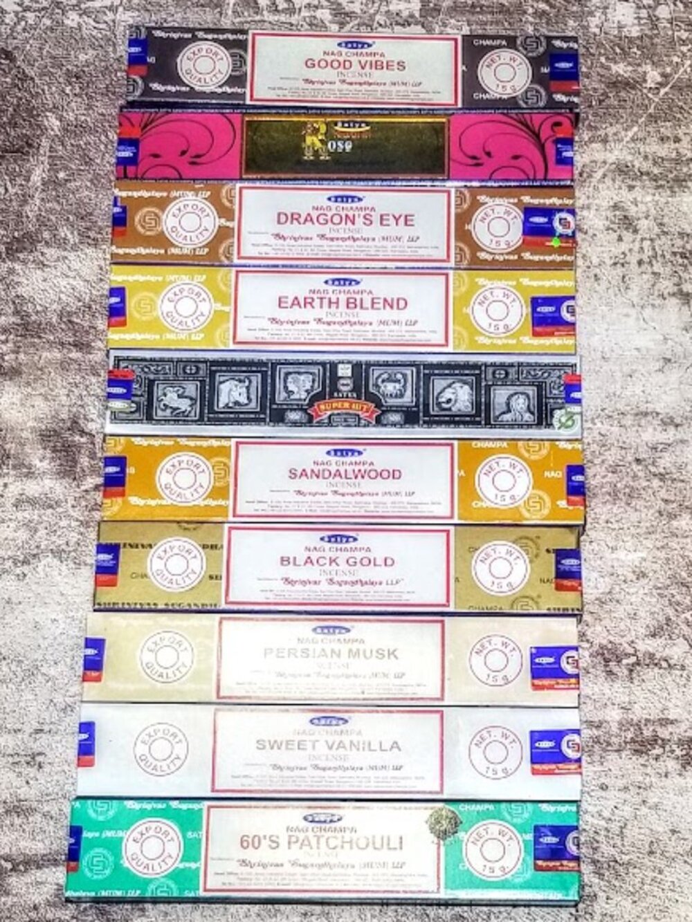 10pc Satya NAG CHAMPA BLEND Incense Variety Pack Assortment Bundle- Indian/India